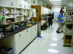 pharmacy and laboratory